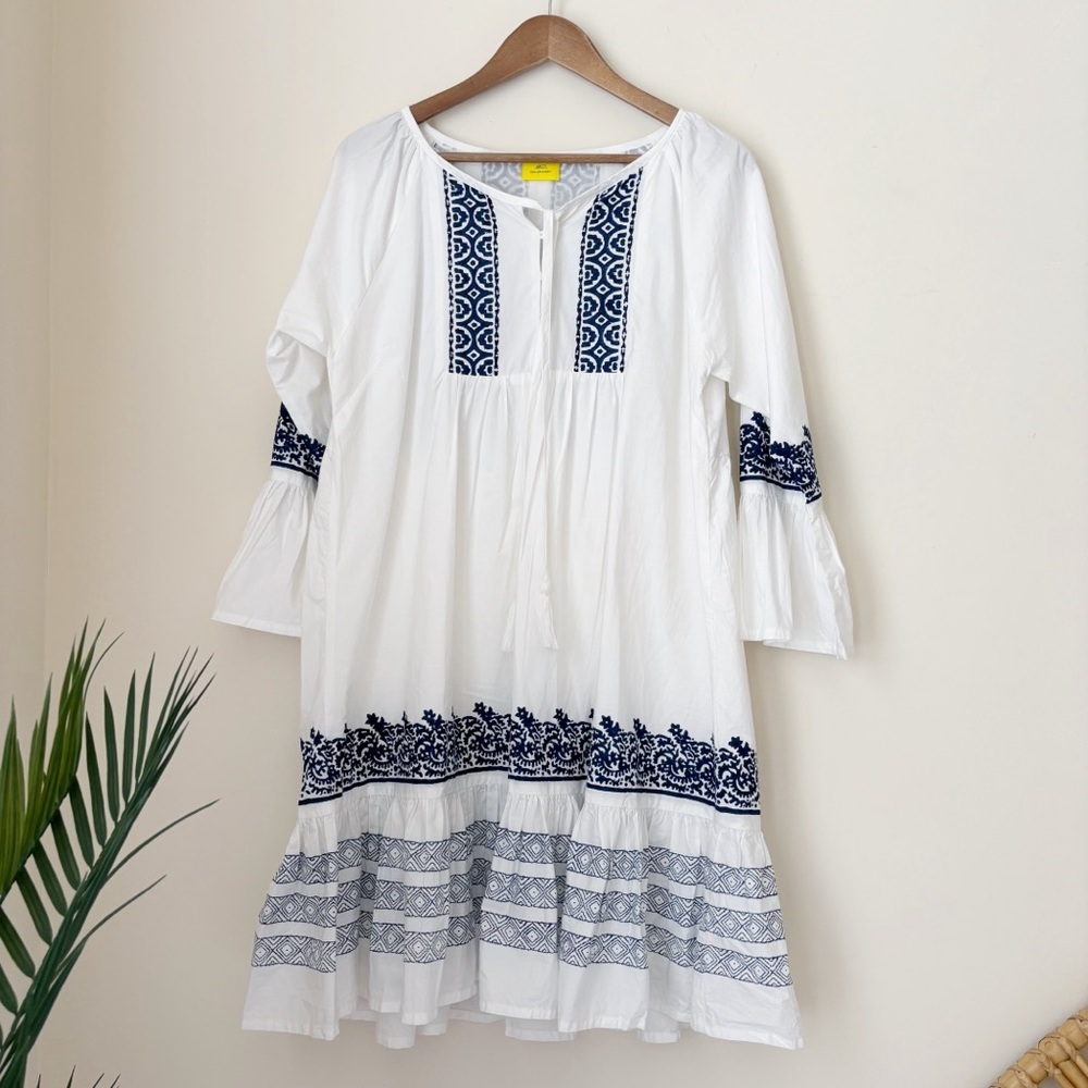 Roller Rabbit Mona Border Maricruz Dress XL Resortwear - Picture 2 of 9
